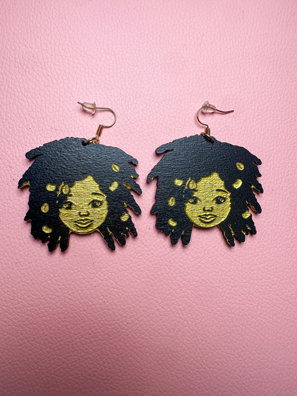 Lauryn Wooden Love Earrings