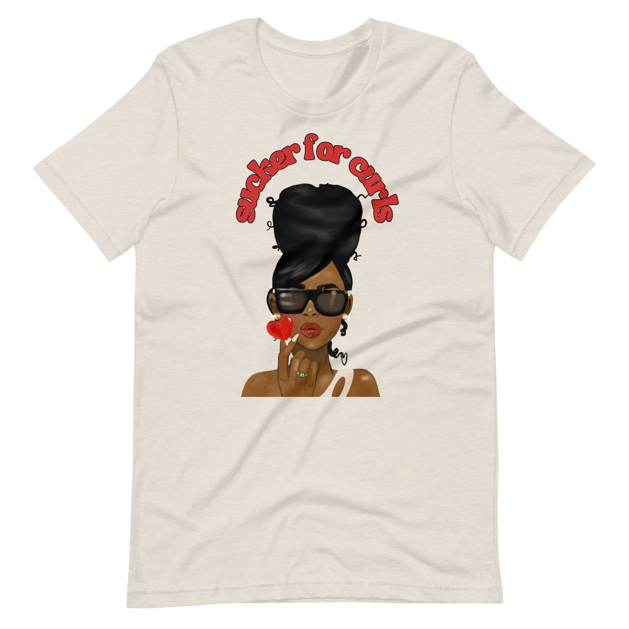 Sucker for curls Unisex t-shirt