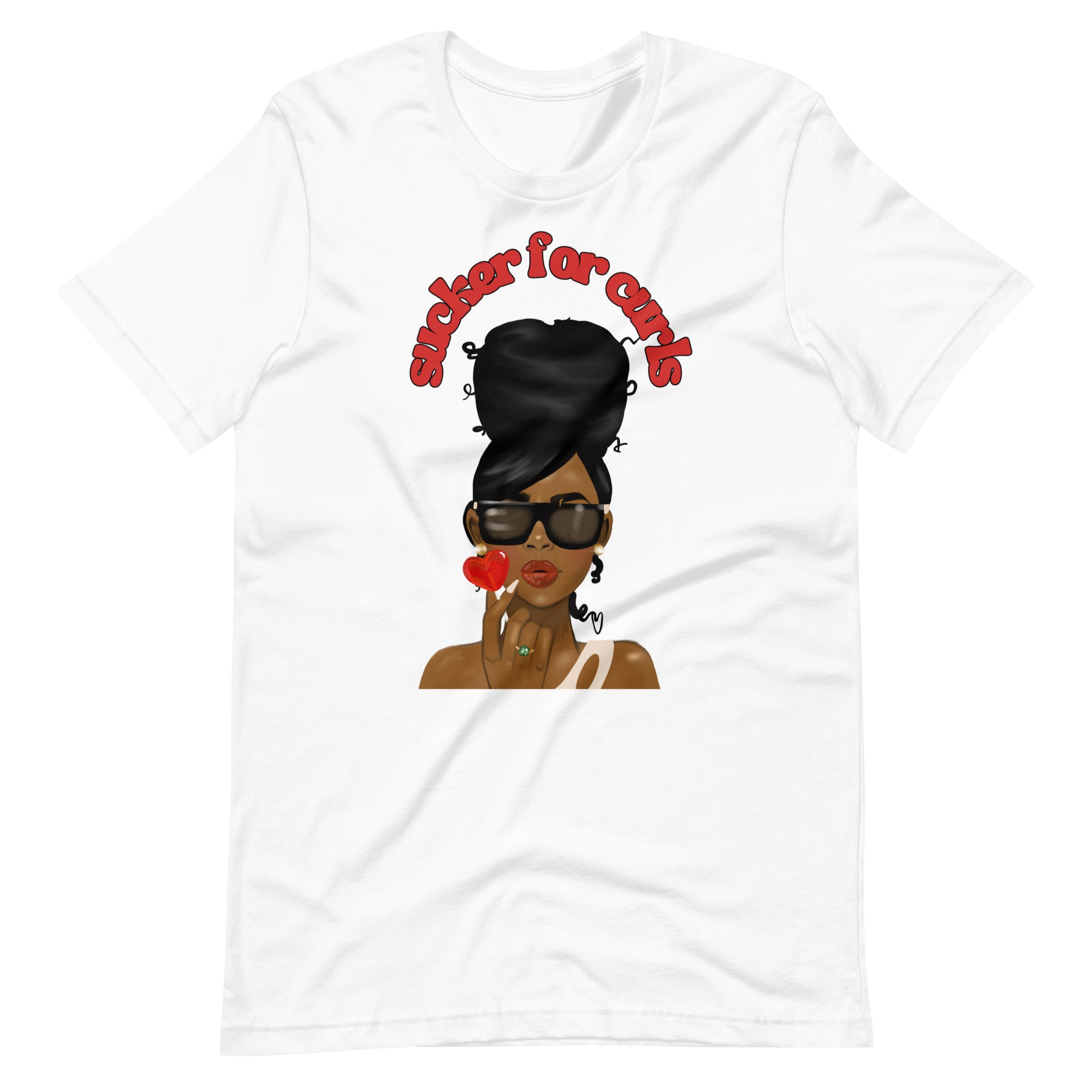 Sucker for curls Unisex t-shirt