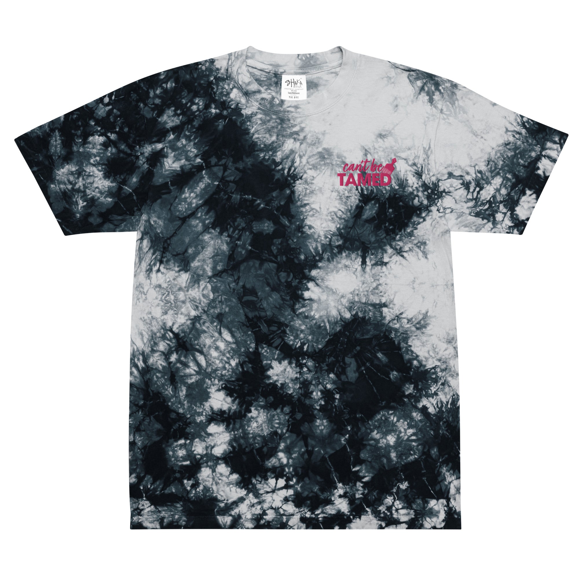 Can't Be Tamed Oversized tie-dye t-shirt