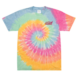 Can't Be Tamed Oversized tie-dye t-shirt
