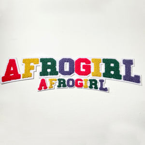 AfroGirl Chenille Iron-On Patch