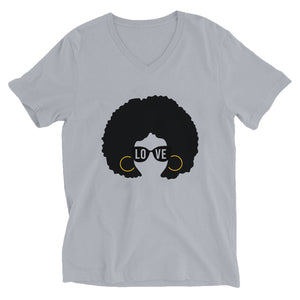 AfroGirl Personalized Short Sleeve V-Neck T-Shirt