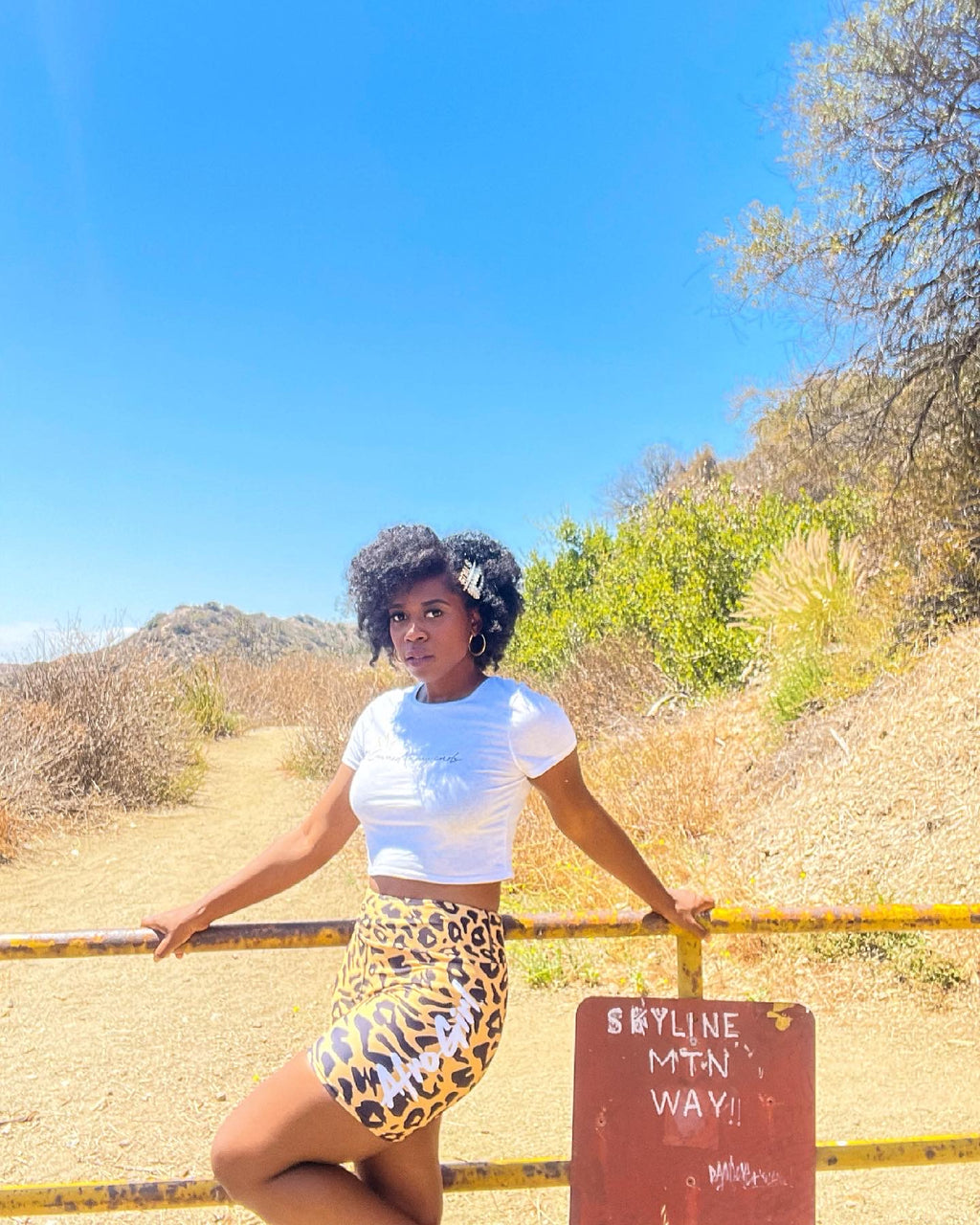 AfroGirl Cheetah Print Biker Shorts