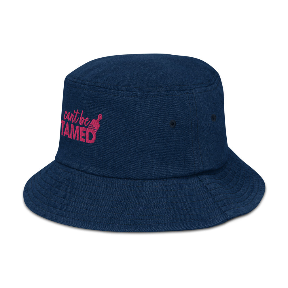Can't Be Tamed Denim bucket hat