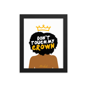 Don't Touch My Hair Framed poster