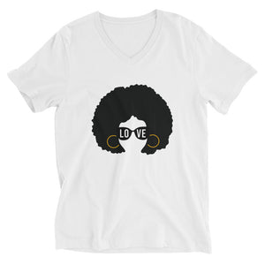 AfroGirl Personalized Short Sleeve V-Neck T-Shirt