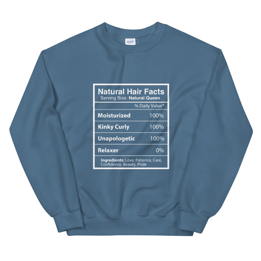 Natural Hair Facts Unisex Sweatshirt