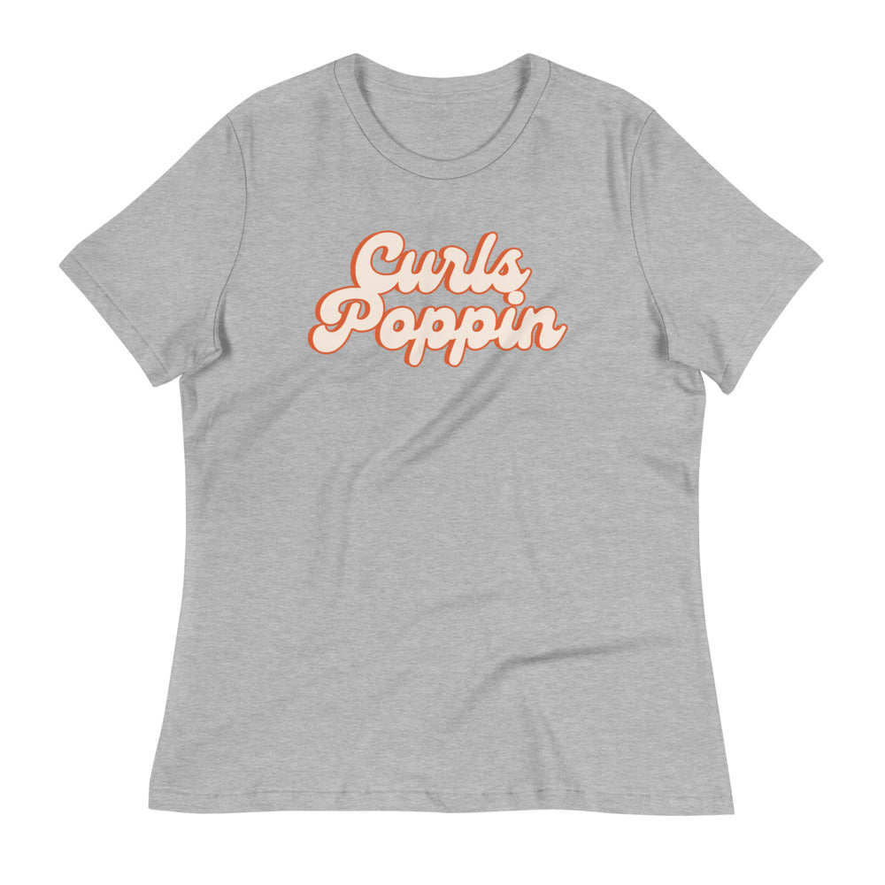 Curls Poppin Women's Relaxed T-Shirt