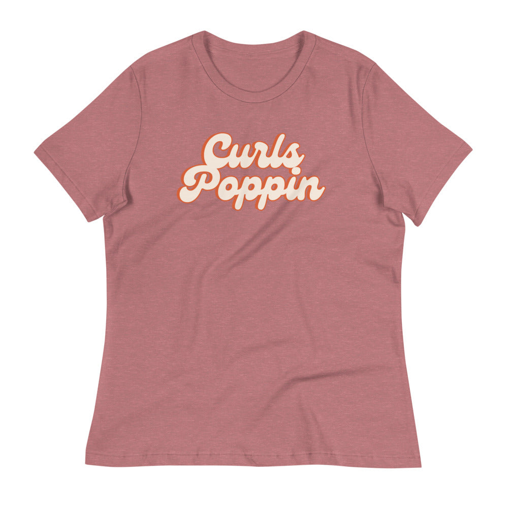 Curls Poppin Women's Relaxed T-Shirt