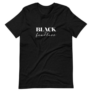 Black & Fearless Short-Sleeve Unisex T-Shirt