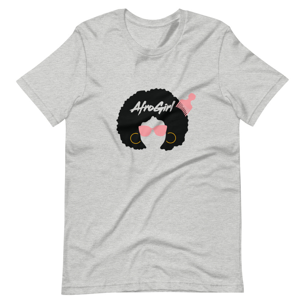AfroGirl w/Pick Short-Sleeve Unisex T-Shirt