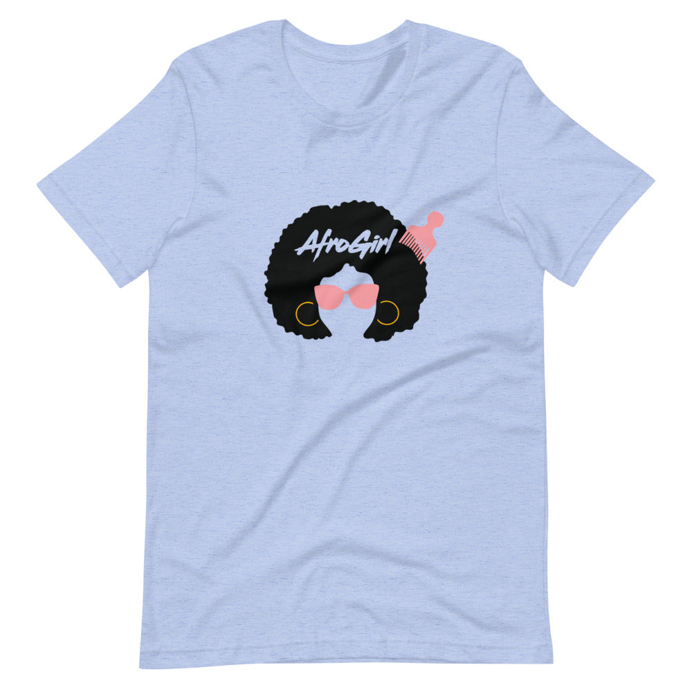 AfroGirl w/Pick Short-Sleeve Unisex T-Shirt