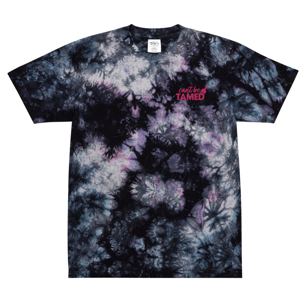 Can’t Be Tamed Oversized tie-dye t-shirt
