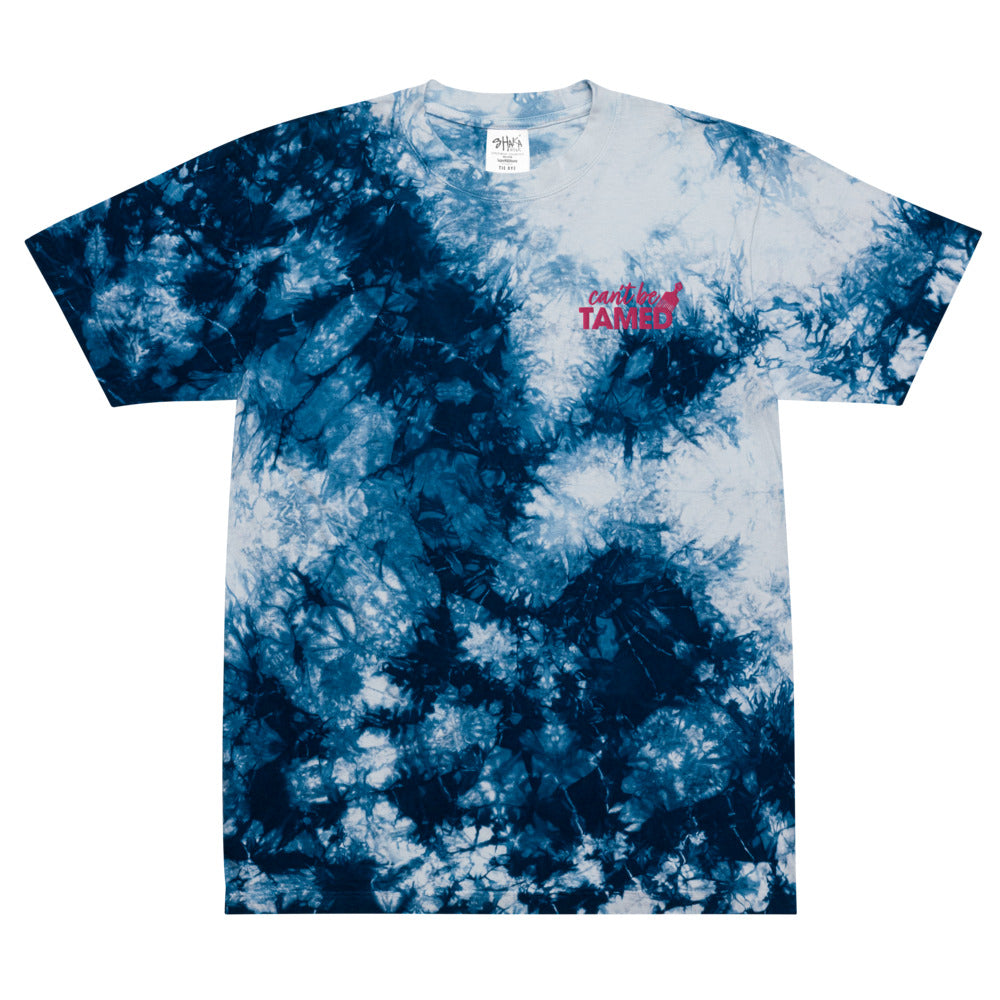 Can’t Be Tamed Oversized tie-dye t-shirt