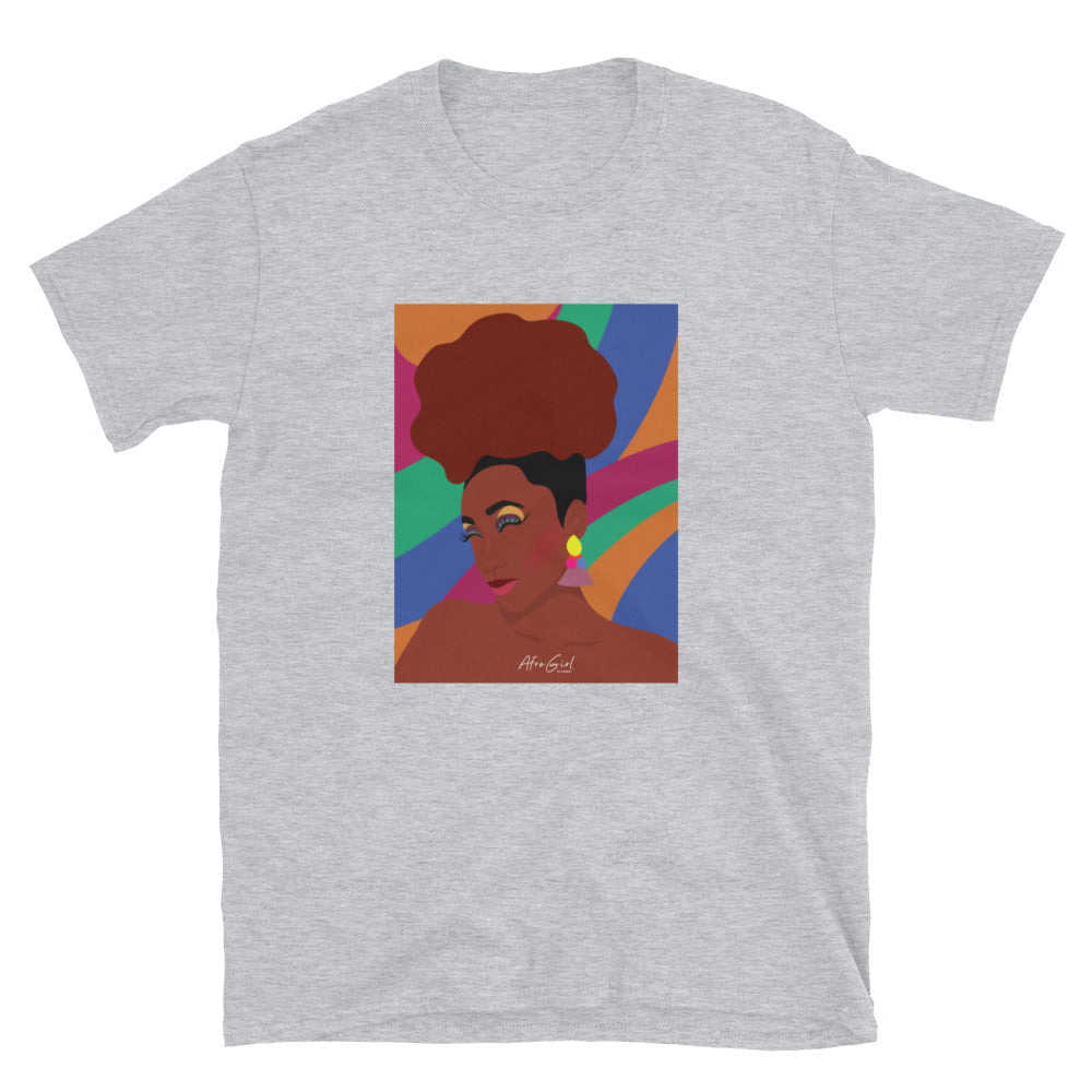 Afro puff Girl Short-Sleeve Unisex T-Shirt