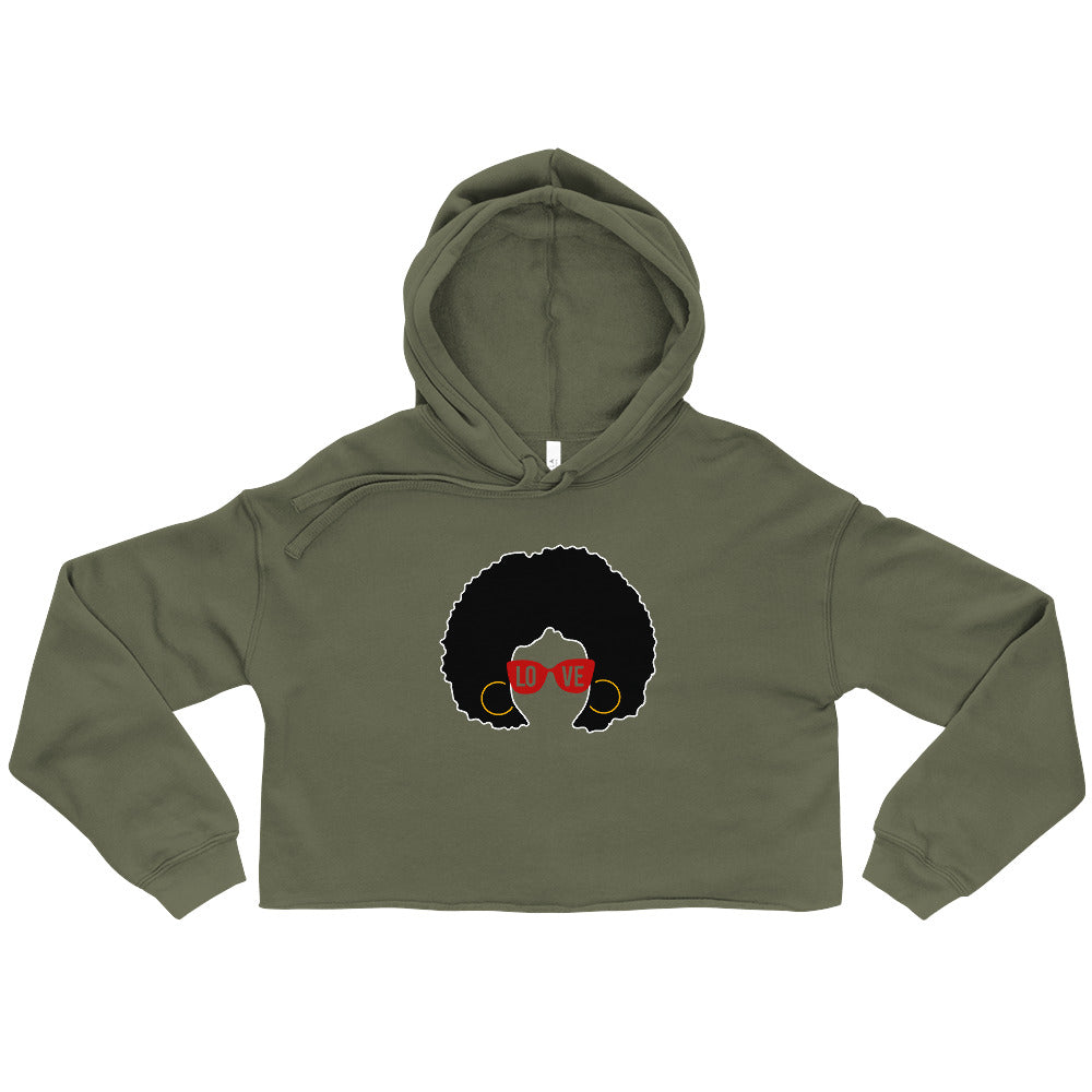 Personalized AfroGirl Crop Hoodie
