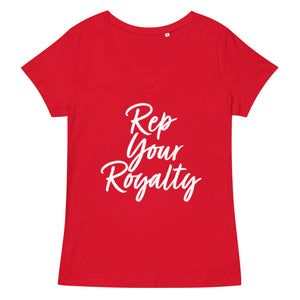 Rep Your Royalty Women’s fitted v-neck t-shirt